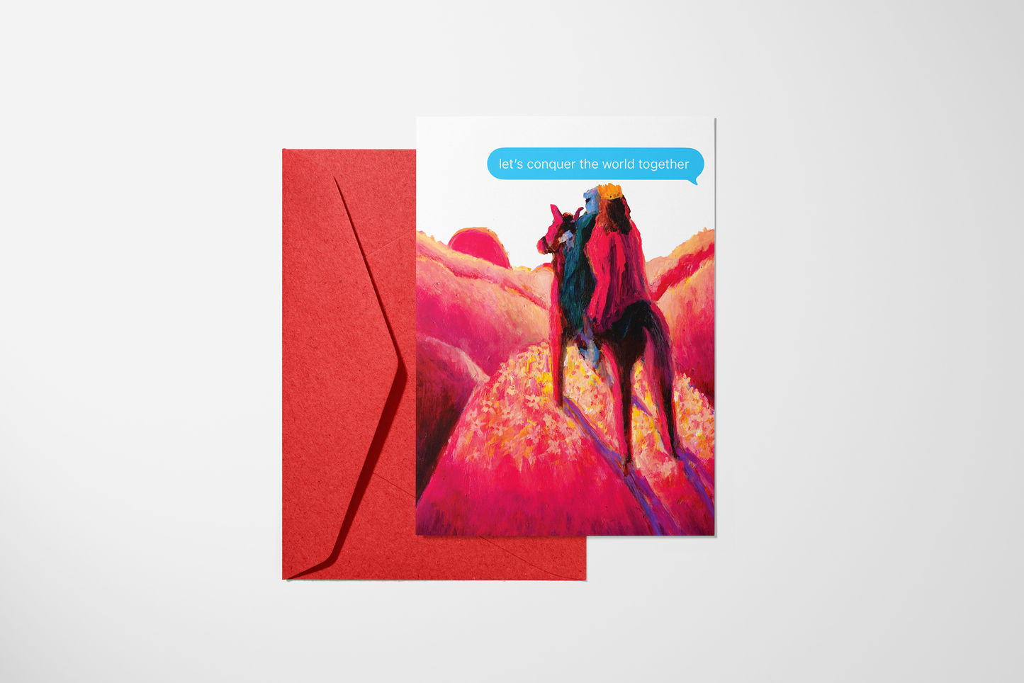 'Let's Conquer The World' Card