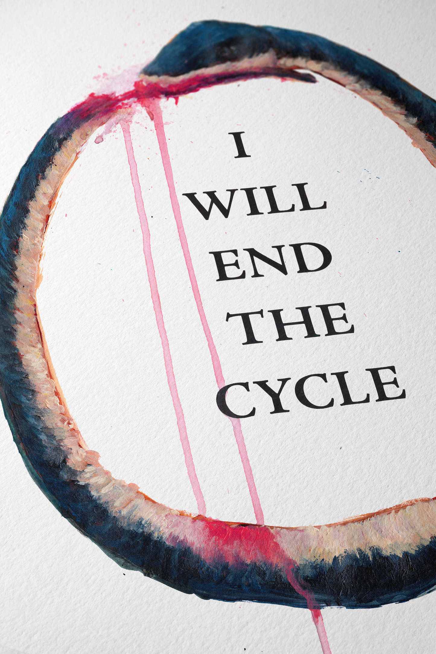 'I Will End The Cycle' Limited Edition Hand Signed Art Print